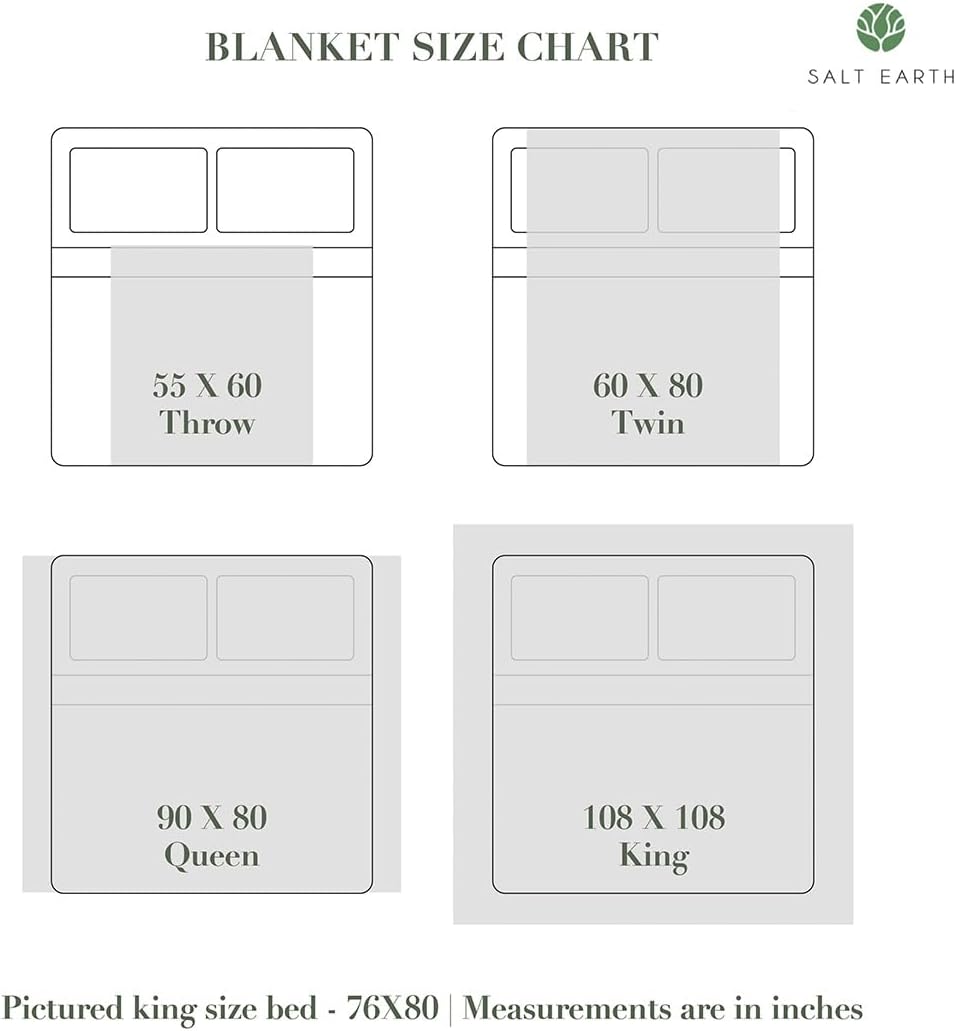 Sun Bay Organic Cotton Waffle Throw Blanket