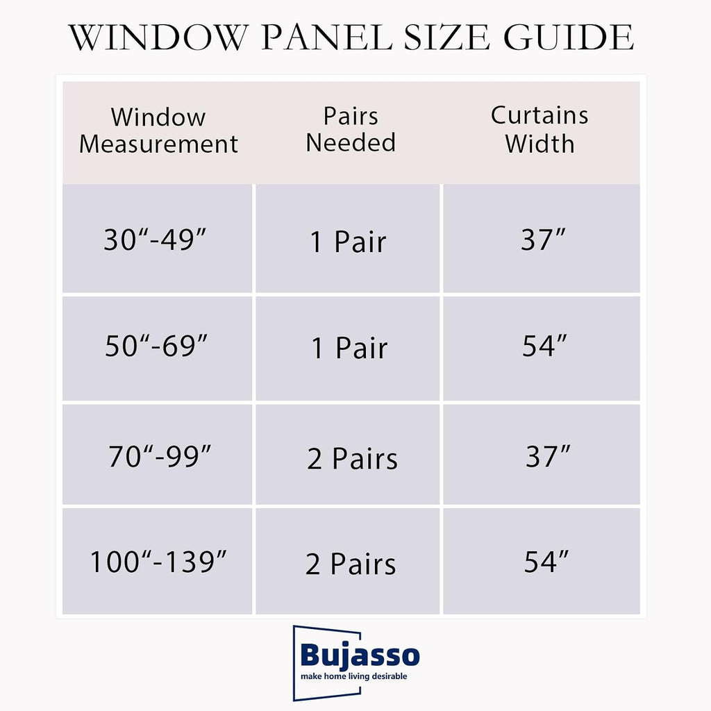 Beige Double Layer Thermal Blackout Curtains 2 Panels