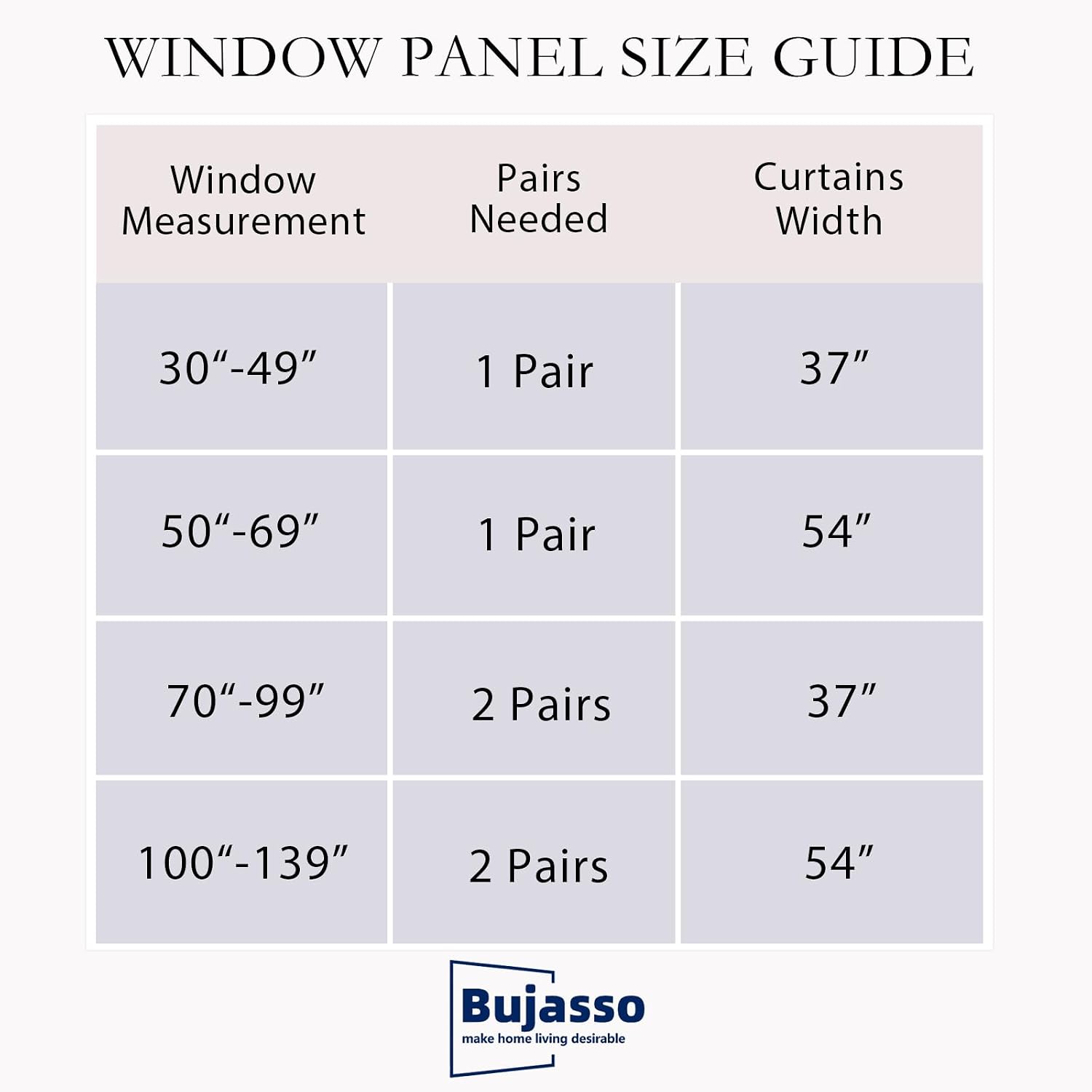 Grey Double Layer Thermal Blackout Curtains 2 Panels