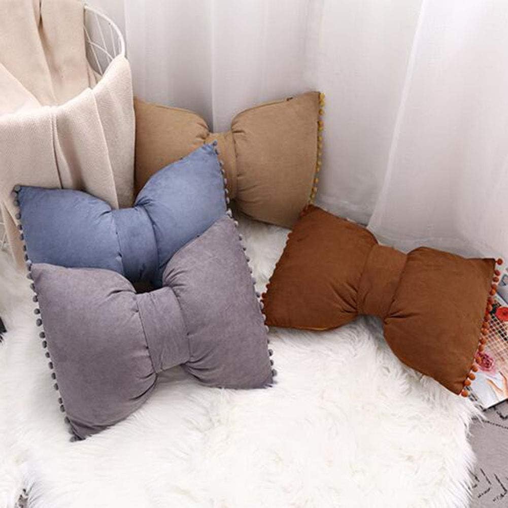 Champagne Pom Pom Velvet Lumbar Pillow