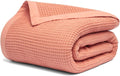 Sun Bay Organic Cotton Waffle Throw Blanket