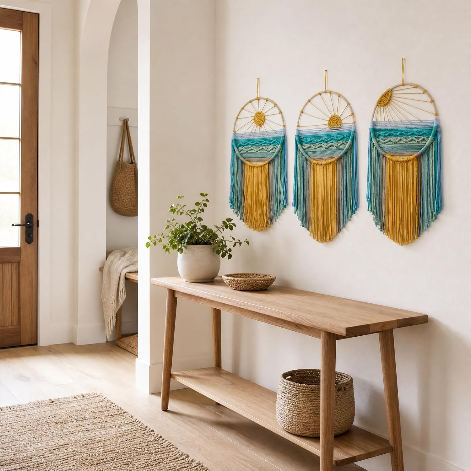 3Pcs Boho Macrame Wall Hangings