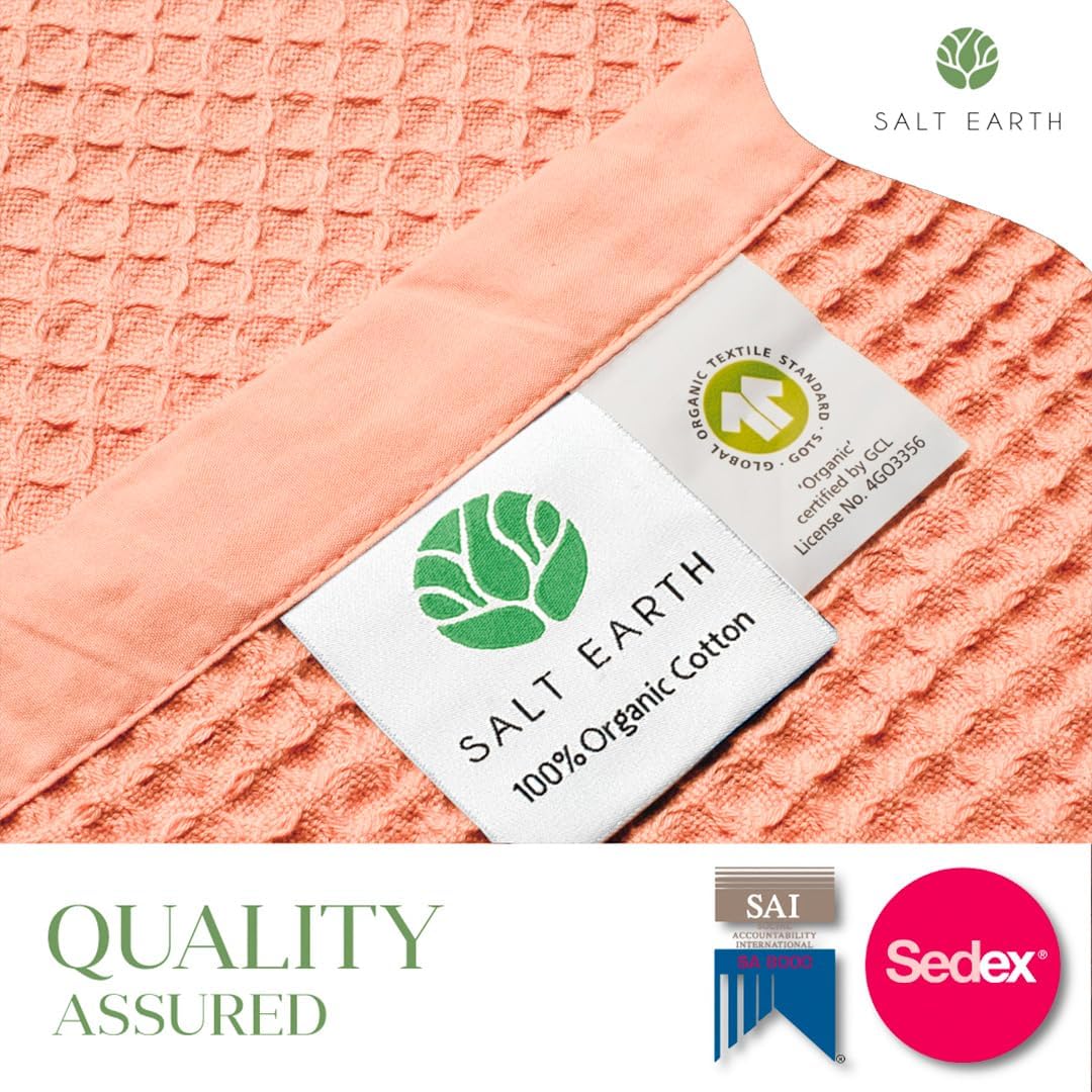 Sun Bay Organic Cotton Waffle Throw Blanket