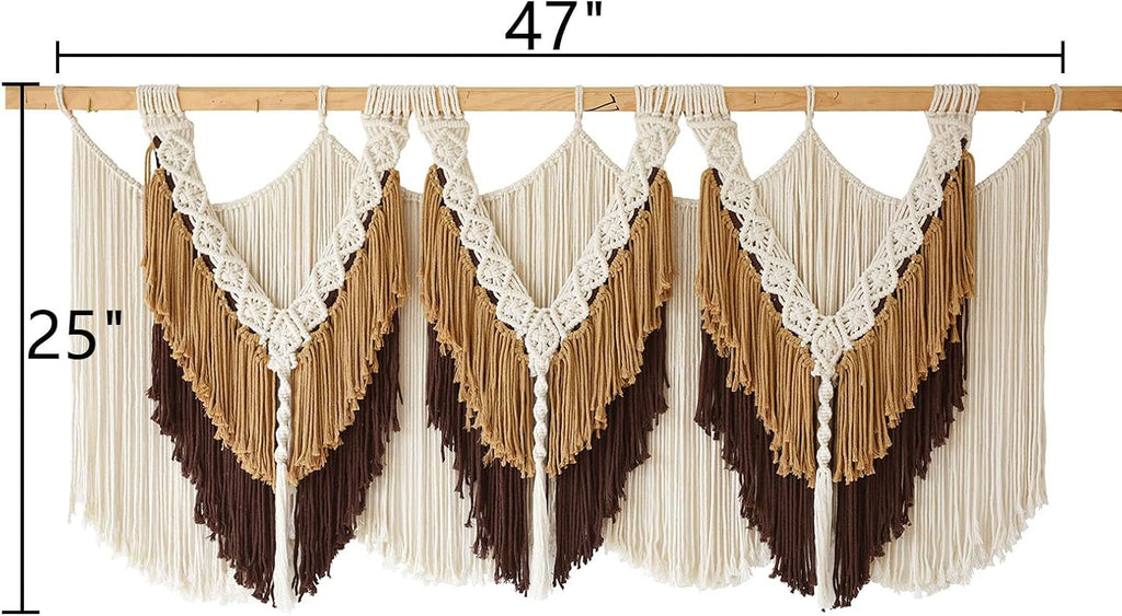 Brown Tassel Macrame Wall Hanging
