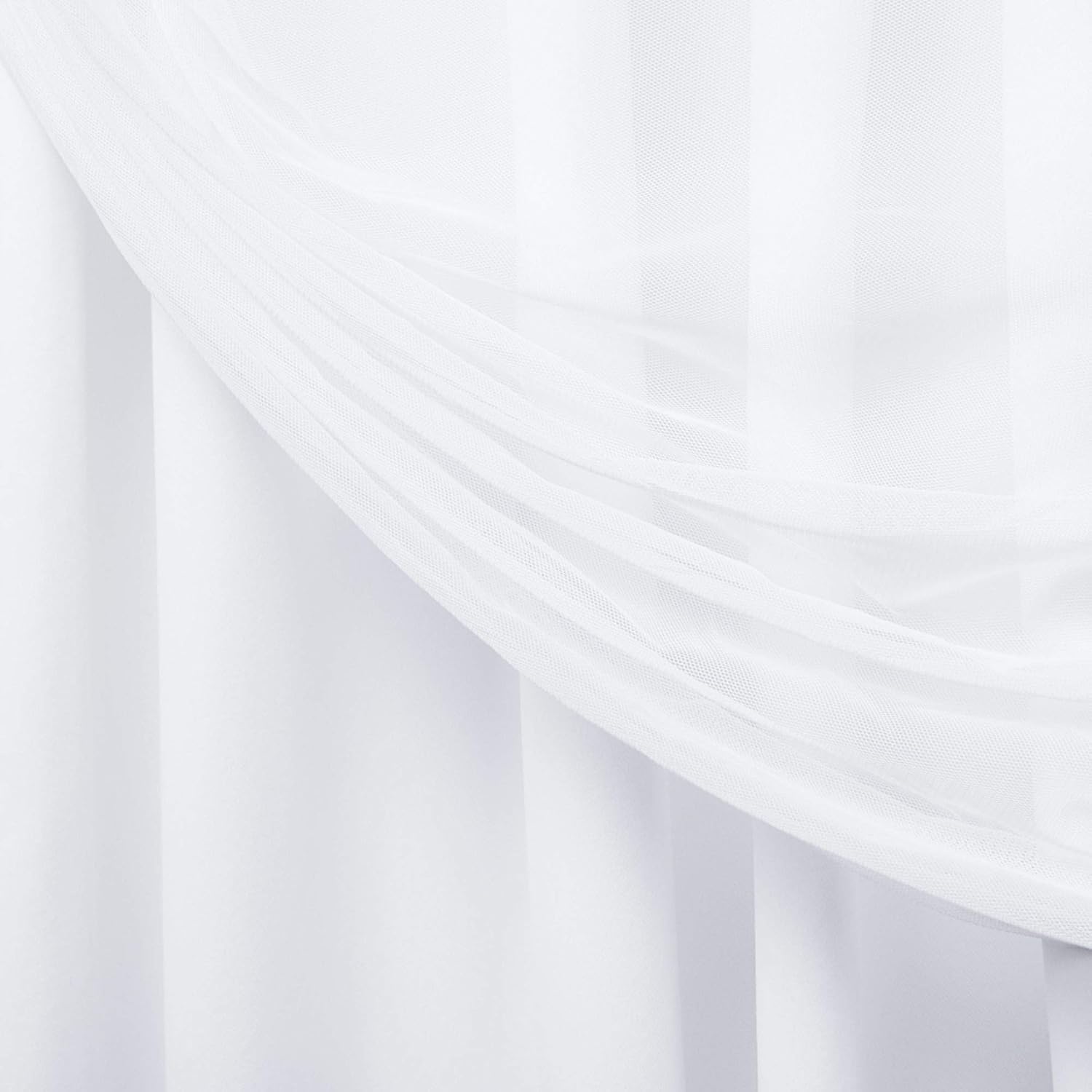 Winter Layered Blackout Sheer Curtains 2 Panels