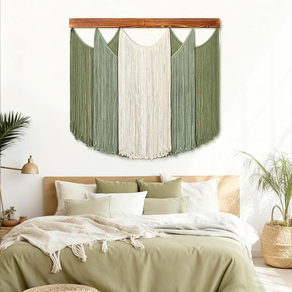 Sage Dip-Dye Macrame Wall Hanging
