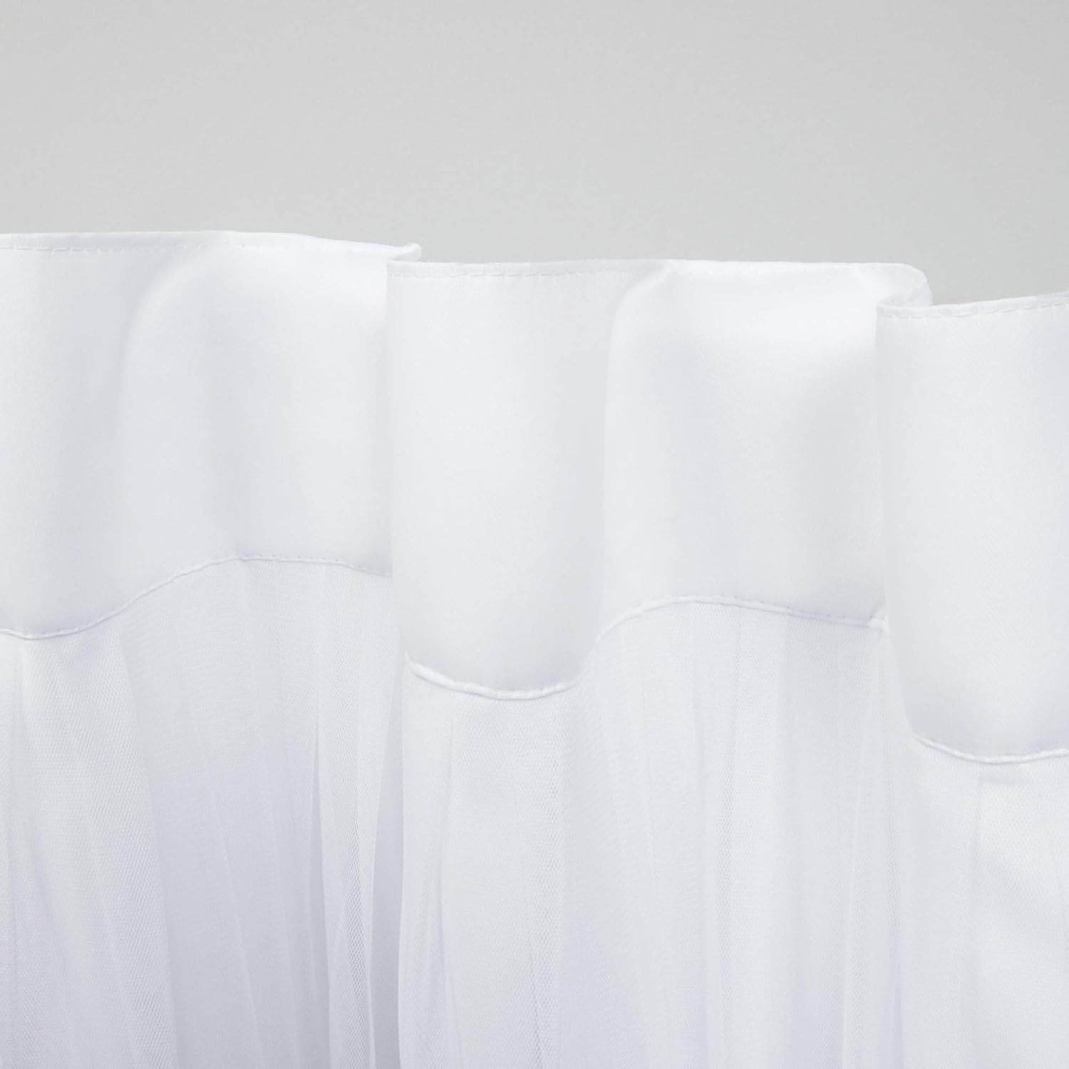Winter Layered Blackout Sheer Curtains 2 Panels