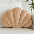 Champagne Velvet Shell Throw Pillow