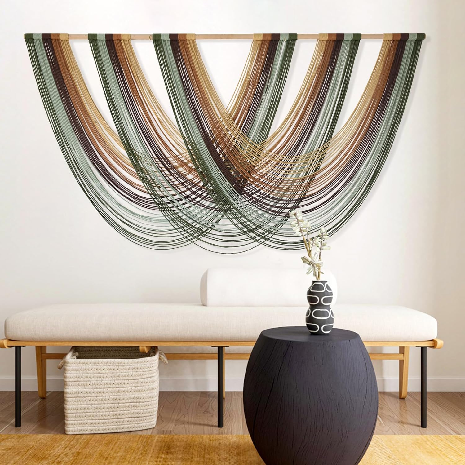Boho Yarn Macrame Wall Hanging