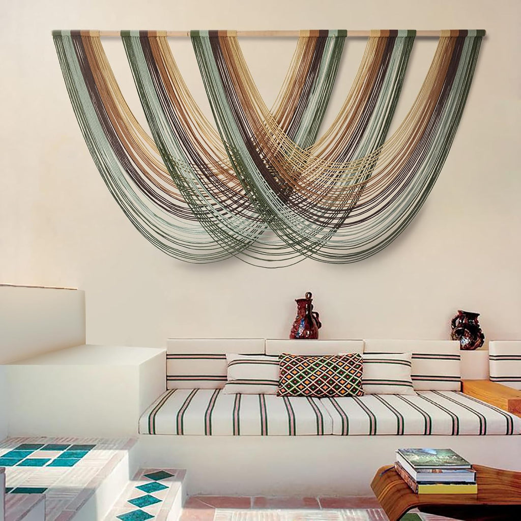 Boho Yarn Macrame Wall Hanging