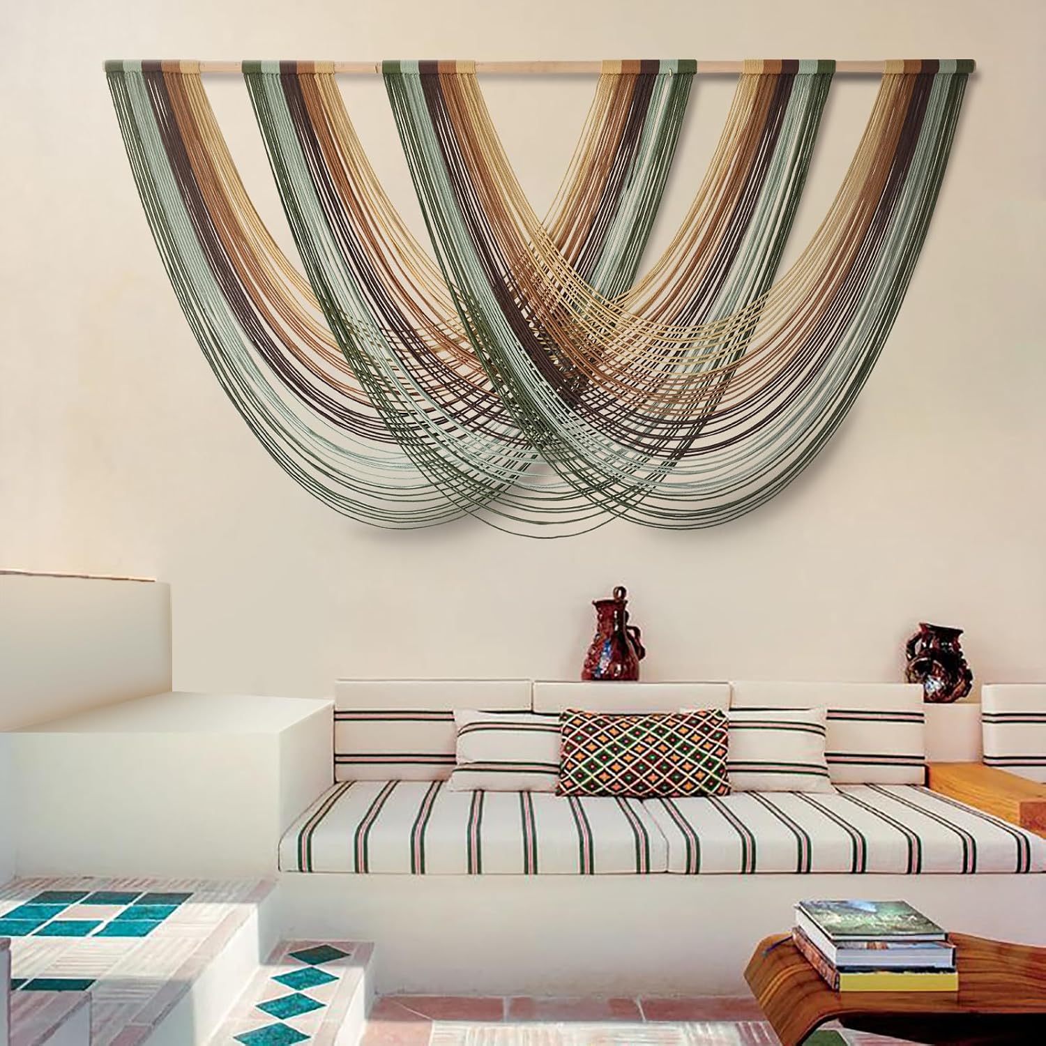 Boho Yarn Macrame Wall Hanging