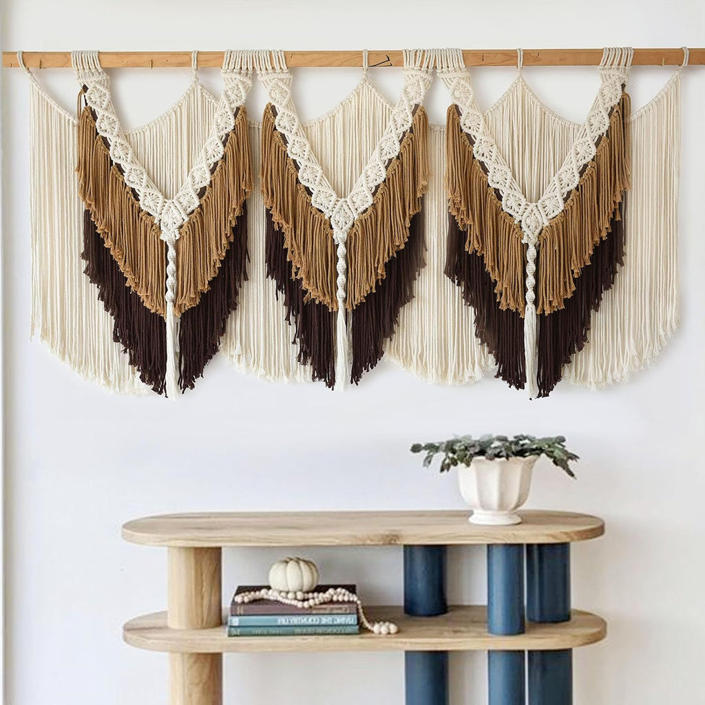 Brown Tassel Macrame Wall Hanging