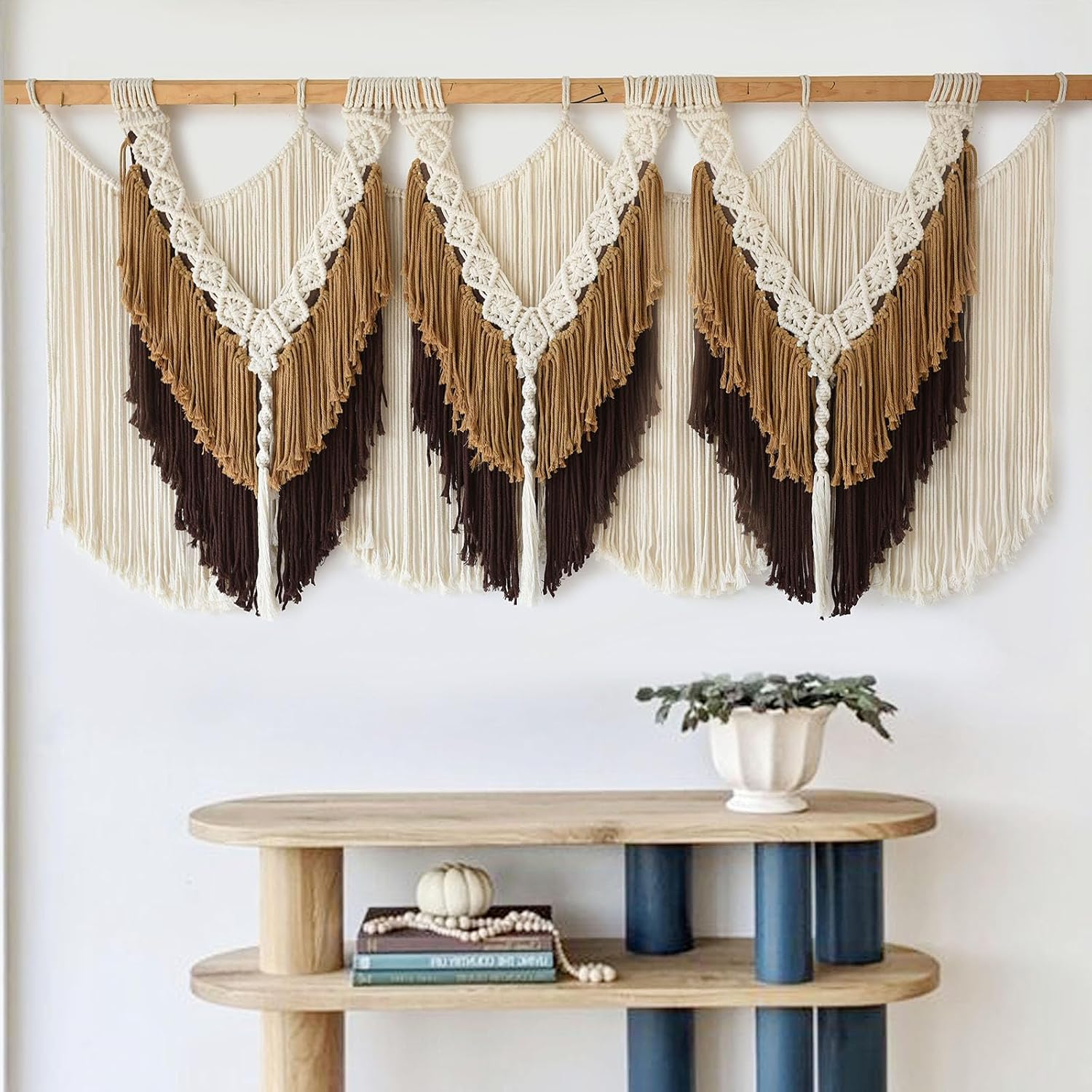 Brown Tassel Macrame Wall Hanging