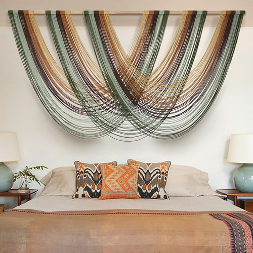Boho Yarn Macrame Wall Hanging