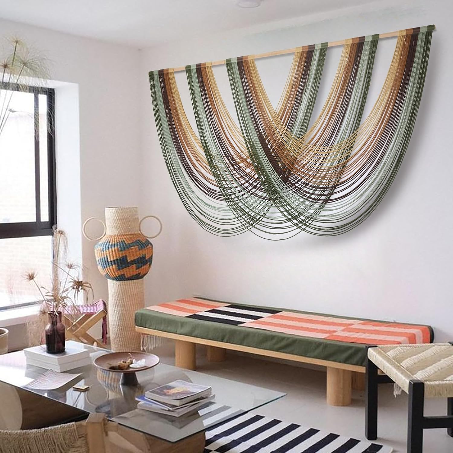 Boho Yarn Macrame Wall Hanging