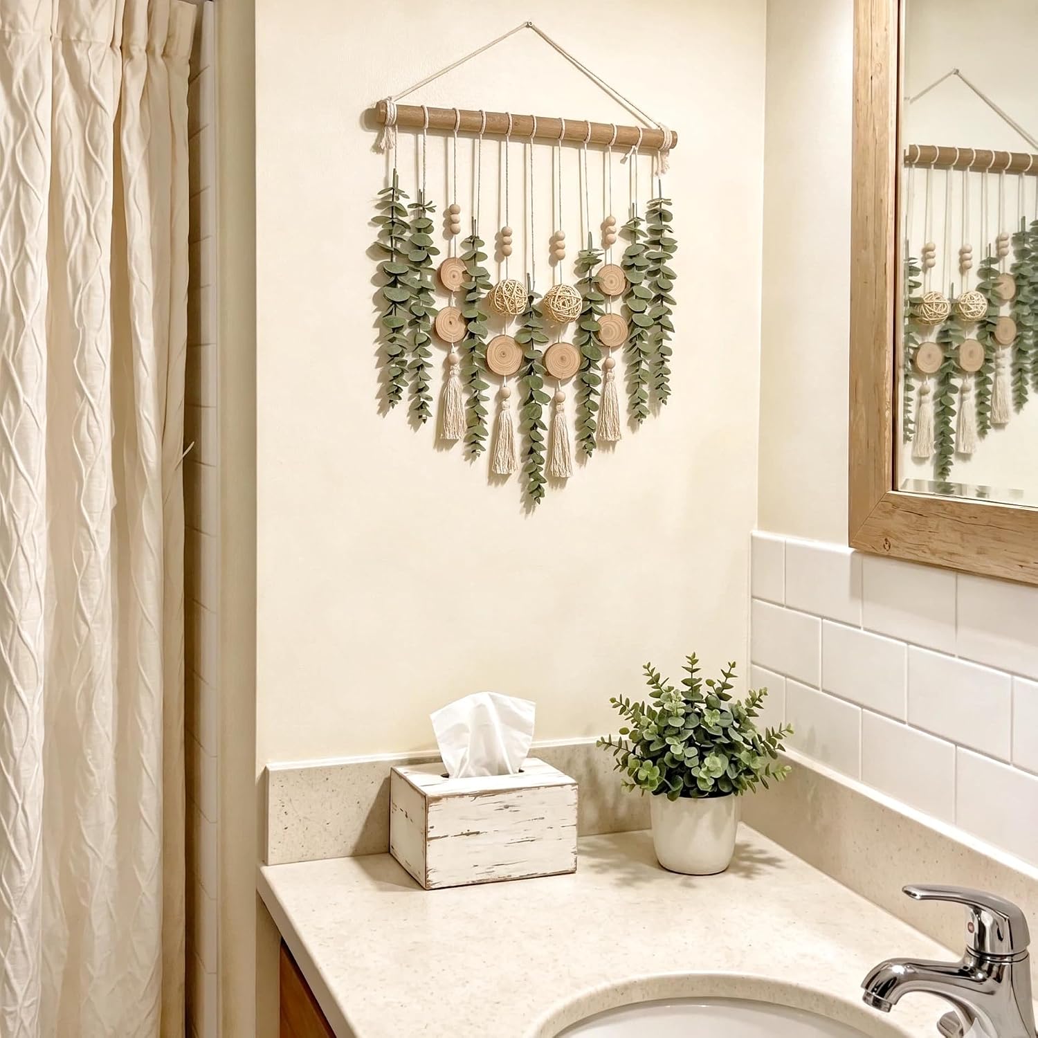 Sage Eucalyptus Wooden Wall Decor