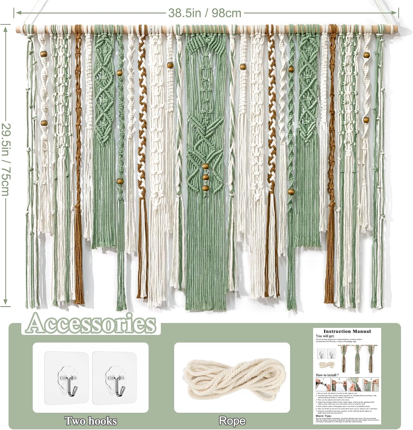 Large Boho Macrame Wall Hanging